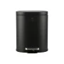 BATHROOM BIN OVOID SOFT CLOSE 6lt BLACK