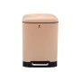 BATHROOM BIN SOFT CLOSE RECTANGULAR 6lt MATTE BEIGE