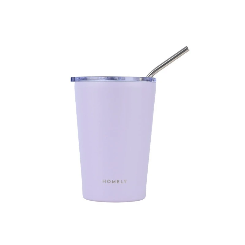 INSULATED BOTTLE MUG HOMELY 400ml LAVENDER FOG