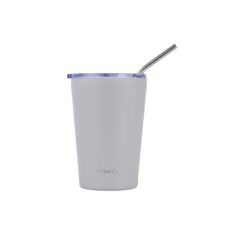 INSULATED BOTTLE MUG 400ml PEBBLE GRAY