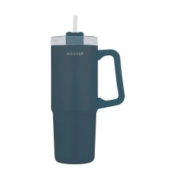 INSULATED BOTTLE STRAW TUMBLER 900ml INDIGO BLUE INSULATED BOTTLE STRAW TUMBLER 900ml INDIGO BLUE