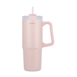 INSULATED BOTTLE STRAW TUMBLER 900ml ROSE QUARTZ INSULATED BOTTLE STRAW TUMBLER 900ml ROSE QUARTZ