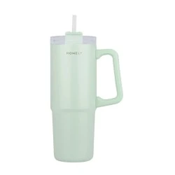 INSULATED BOTTLE STRAW TUMBLER 900ml SEAFOAM INSULATED BOTTLE STRAW TUMBLER 900ml SEAFOAM