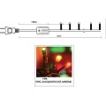 180 Incandescent Bulbs Multicolored with Programs, Series, Green Power Cable 8.5m TnS