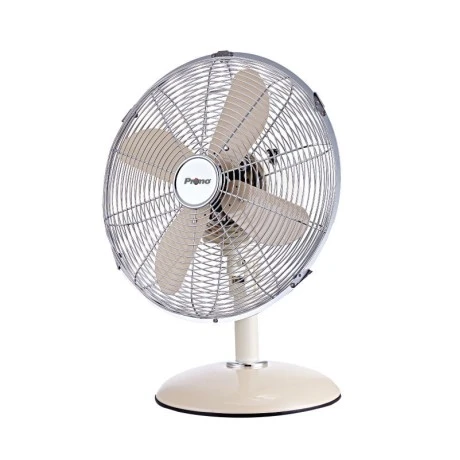 Ανεμιστήρας Επιτραπέζιος PRΤF-80577 Primo 12'' 30εκ. Μεταλλικός Κρεμ