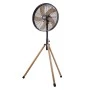 Ανεμιστήρας Ορθοστάτης PRSF-80580 Primo 18'' 45εκ. Μεταλλικός Με Wooden Finish Τρίποδο Μαύρος