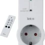 Telco Single External Power Plug White On-Off with Remote Control