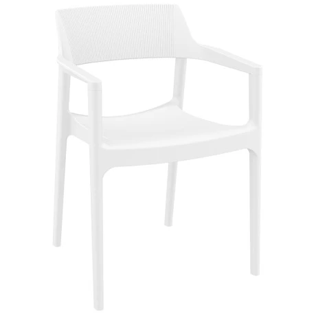 TULUM WHITE ΠΟΛΥΘΡΟΝΑ ΠΟΛ/ΝΙΟΥ 55X52X79εκ.