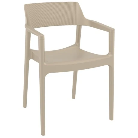 TULUM TAUPE ΠΟΛΥΘΡΟΝΑ ΠΟΛ/ΝΙΟΥ 55X52X79εκ.