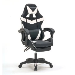 A9937 ΜΑΥΡΟ/ΛΕΥΚΟ PVC ΠΟΛΥΘΡΟΝΑ GAMING/ΜΕ ΥΠΟΠΟΔΙΟ A9937 ΜΑΥΡΟ/ΛΕΥΚΟ PVC ΠΟΛΥΘΡΟΝΑ GAMING/ΜΕ ΥΠΟΠΟΔΙΟ
