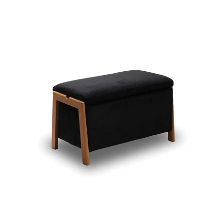 DALI ΣΚΑΜΠΟ VELVET BLACK ΜΕ ΑΠΟΘ. ΧΩΡΟ 75X42X44εκ.