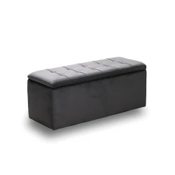 LIDO ΣΚΑΜΠΟ VELVET GREY ΜΕ ΑΠΟΘ. ΧΩΡΟ 101X41X42εκ. LIDO ΣΚΑΜΠΟ VELVET GREY ΜΕ ΑΠΟΘ. ΧΩΡΟ 101X41X42εκ.