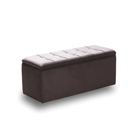 LIDO ΣΚΑΜΠΟ VELVET BROWN ΜΕ ΑΠΟΘ. ΧΩΡΟ 101X41X42εκ.