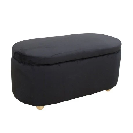 FOSTER ΣΚΑΜΠΟ VELVET BLACK ΜΕ ΑΠΟΘ. ΧΩΡΟ 99Χ45X45εκ.