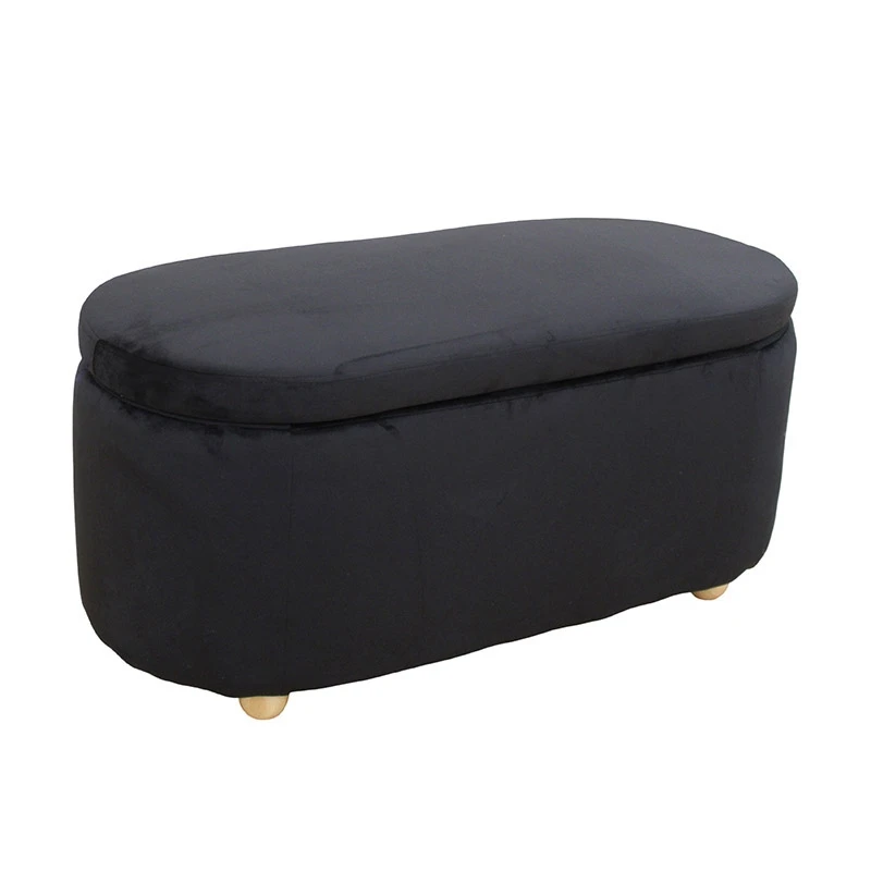 FOSTER ΣΚΑΜΠΟ VELVET BLACK ΜΕ ΑΠΟΘ. ΧΩΡΟ 99Χ45X45εκ.