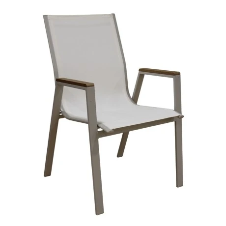 SELBY CAPPUCCINO/WHITE TEXT ΜΕΤΑΛΛΙΚΗ ΠΟΛ/ΝΑ 56Χ64Χ90εκ.