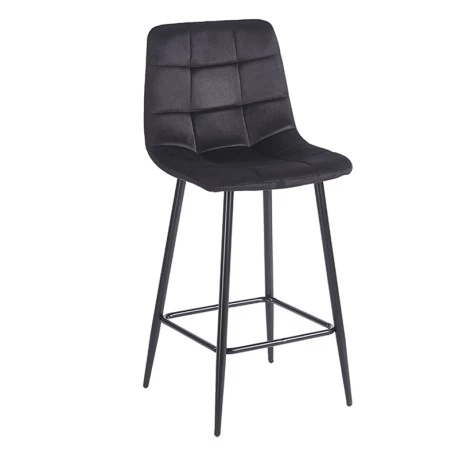NORA BLACK VELVET ΥΦΑΣΜΑ 65εκ. ΣΚΑΜΠΟ ΜΕΤΑΛΛΙΚΟ 45X41X65-99εκ.