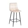 NORA BEIGE VELVET ΥΦΑΣΜΑ 65εκ. ΣΚΑΜΠΟ ΜΕΤΑΛΛΙΚΟ 45X41X65-99εκ.
