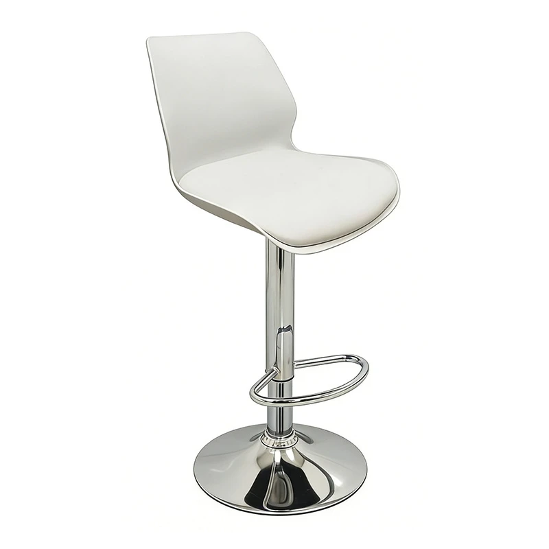 BAR49 WHITE PU/PVC(Σ2)ΣKAMΠO ΜΕ ΑΜΟΡΤΙΣΕΡ 39X45X102εκ.