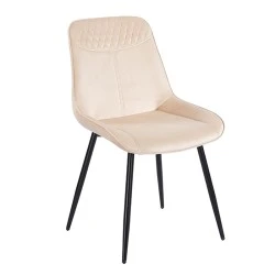 TEREA BEIGE VELVET ΥΦΑΣΜΑ ΚΑΡΕΚΛΑ ΜΕΤΑΛΛΙΚΗ 51X58X87εκ. TEREA BEIGE VELVET ΥΦΑΣΜΑ ΚΑΡΕΚΛΑ ΜΕΤΑΛΛΙΚΗ 51X58X87εκ.