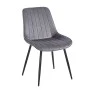 BONY GREY VELVET ΥΦΑΣΜΑ ΚΑΡΕΚΛΑ ΜΕΤΑΛΛΙΚΗ 51X58X87εκ.