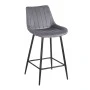 REPO GREY VELVET ΥΦΑΣΜΑ 66εκ. ΣΚΑΜΠΟ ΜΕΤΑΛΛΙΚΟ 48X49X66-96εκ.