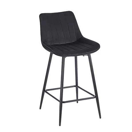 REPO BLACK VELVET ΥΦΑΣΜΑ 66εκ. ΣΚΑΜΠΟ ΜΕΤΑΛΛΙΚΟ 48X49X66-96εκ.