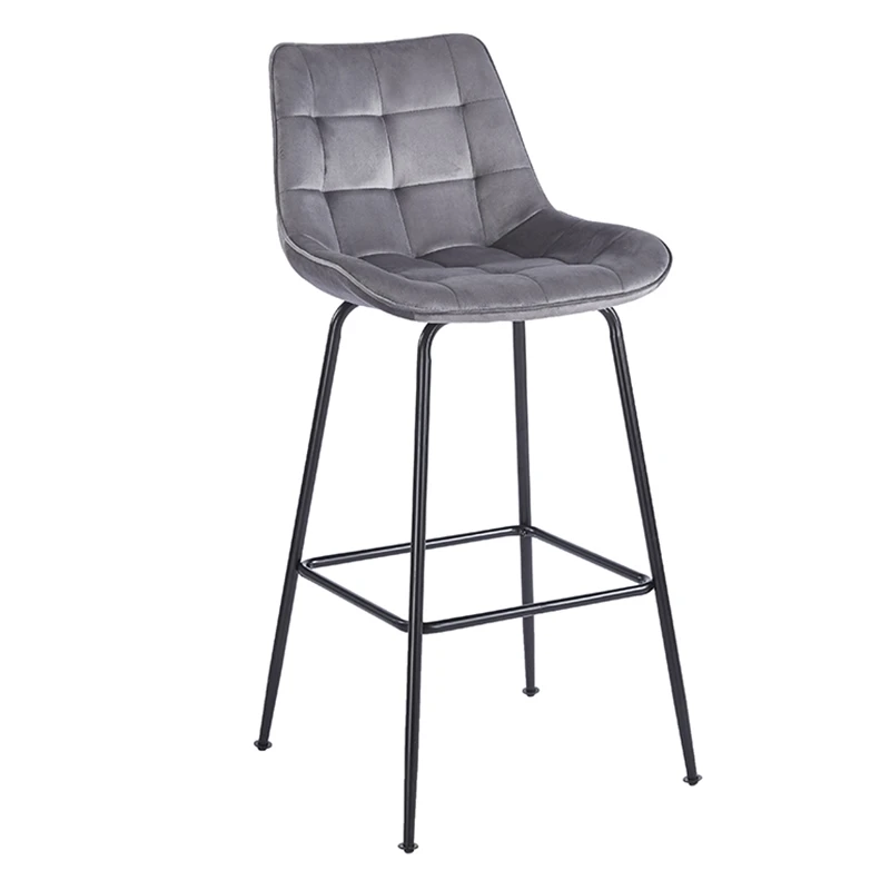 ERMINA GREY VELVET ΥΦΑΣΜΑ 75εκ. ΣΚΑΜΠΟ ΜΕΤΑΛΛΙΚΟ 49X50X75-104εκ.