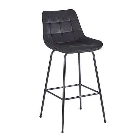 ERMINA BLACK VELVET ΥΦΑΣΜΑ 75εκ. ΣΚΑΜΠΟ ΜΕΤΑΛΛΙΚΟ 49X50X75-104εκ.