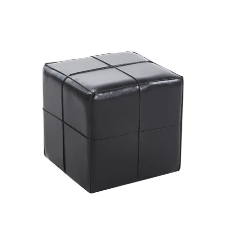 ENZO BLACK PU ΣΚΑΜΠΟ 31X31X31εκ.
