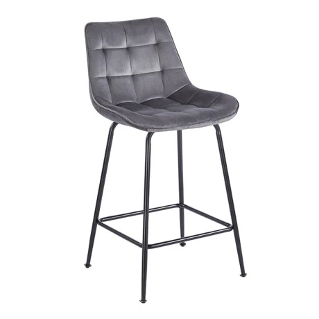 ERMINA GREY VELVET ΥΦΑΣΜΑ 64εκ. ΣΚΑΜΠΟ ΜΕΤΑΛΛΙΚΟ 49X50X64-94εκ.