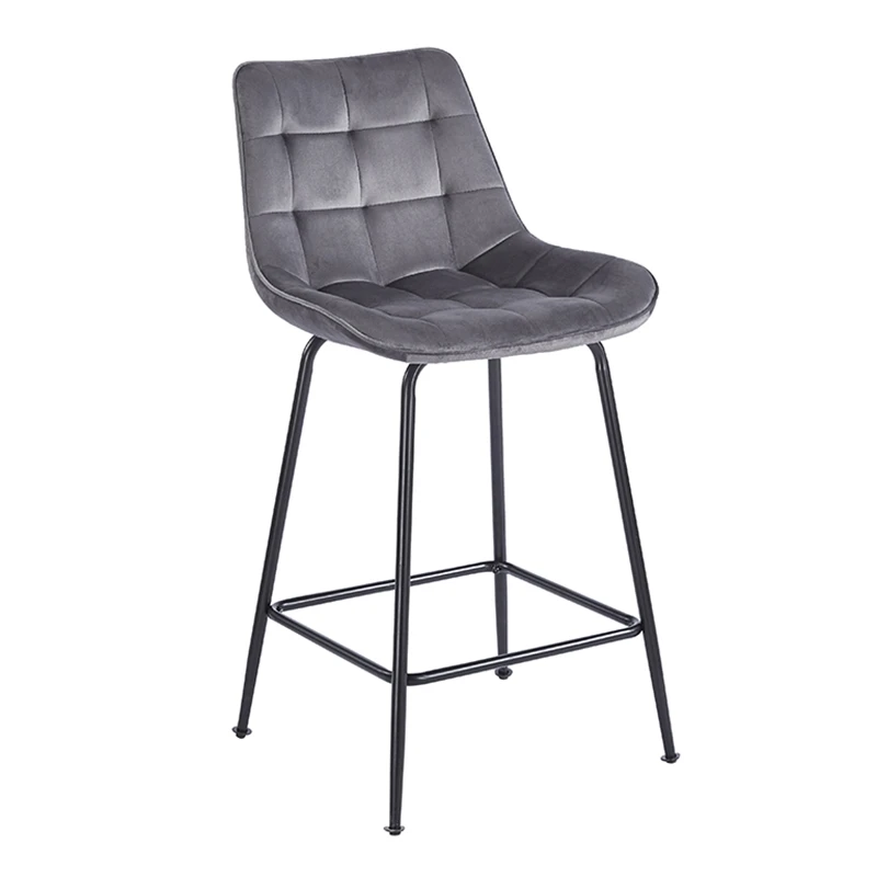 ERMINA GREY VELVET ΥΦΑΣΜΑ 64εκ. ΣΚΑΜΠΟ ΜΕΤΑΛΛΙΚΟ 49X50X64-94εκ.