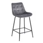 ERMINA GREY VELVET ΥΦΑΣΜΑ 64εκ. ΣΚΑΜΠΟ ΜΕΤΑΛΛΙΚΟ 49X50X64-94εκ.
