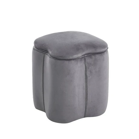 FIONA ΣΚΑΜΠΟ VELVET GREY ΜΕ ΑΠΟΘ. ΧΩΡΟ 30X30X34εκ.