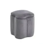 FIONA ΣΚΑΜΠΟ VELVET GREY ΜΕ ΑΠΟΘ. ΧΩΡΟ 30X30X34εκ.