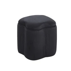 FIONA ΣΚΑΜΠΟ VELVET BLACK ΜΕ ΑΠΟΘ. ΧΩΡΟ 30X30X34εκ. FIONA ΣΚΑΜΠΟ VELVET BLACK ΜΕ ΑΠΟΘ. ΧΩΡΟ 30X30X34εκ.
