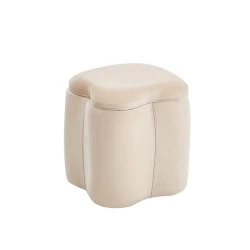 FIONA ΣΚΑΜΠΟ VELVET BEIGE ΜΕ ΑΠΟΘ. ΧΩΡΟ 30X30X34εκ.