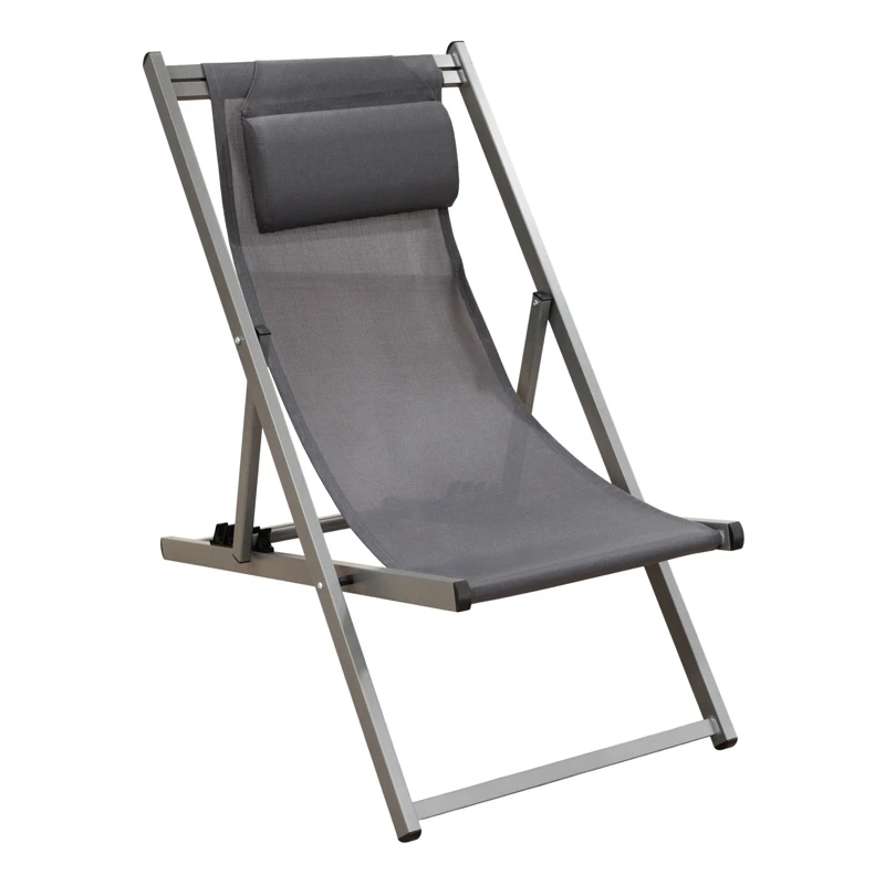 DEVIN ΣΕΖΛΟΝΓΚ GREY ΑΛΟΥΜΙΝΙΟΥ 58X95-102X78-95εκ.