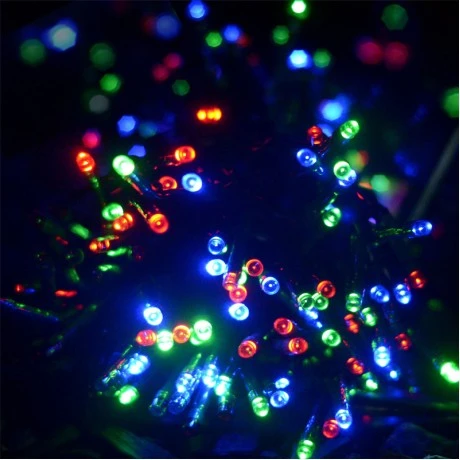 180 Λαμπάκια LED Πολύχρωμο με Προγράμματα, Σειρά, Πράσινο Καλώδιο Ρεύματος 12m XLALED180-GWW/31V