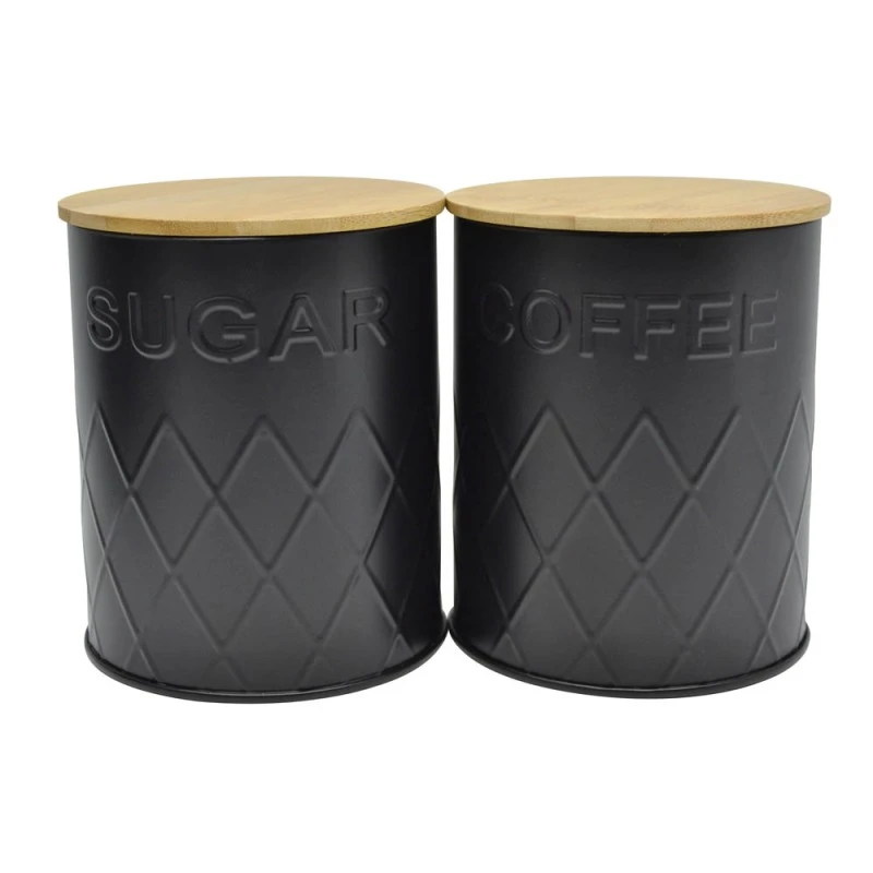 ΒΑΖΟ ΜΕΤΑΛΛΙΚΟ ΜΑΥΡΟ SUGAR ΜΕ ΜΠΑΜΠΟΥ ΚΑΠΑΚΙ 10x10x13εκ. ANKOR