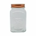 ΒΑΖΟ ΓΥΑΛΙΝΟ ΜΕ ROSE GOLD ΜΕΤΑΛΛΙΚΟ ΚΑΠΑΚΙ 1000ml ANKOR