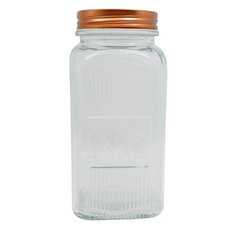 ΒΑΖΟ ΓΥΑΛΙΝΟ ΜΕ ROSE GOLD ΜΕΤΑΛΛΙΚΟ ΚΑΠΑΚΙ 1500ml ANKOR