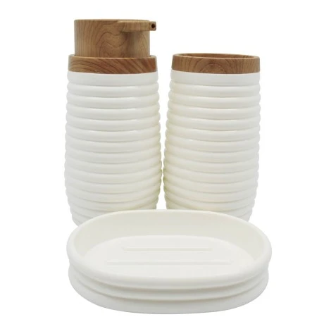 DISPENSER ΠΛΑΣΤΙΚΟ ΑΣΠΡΟ ΡΙΓΕ ΜΕ ΕΦΕ ΞΥΛΟΥ 6,5x15,5εκ. ANKOR