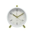 ΞΥΠΝΗΤΗΡΙ ΜΕΤΑΛΛΙΚΟ ΑΣΠΡΟ ΜΕ ΧΡΥΣΟ 11,5x5,9x13,5εκ. ANKOR