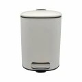 ΚΑΛΑΘΙ ΜΠΑΝΙΟΥ 5lt INOX ΤΕΤΡΑΓΩΝΟ ΑΣΠΡΟ ΜΑΤ SOFT CLOSE ANKOR