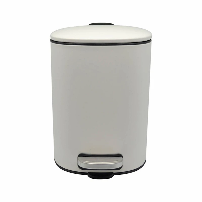 ΚΑΛΑΘΙ ΜΠΑΝΙΟΥ 5lt INOX ΤΕΤΡΑΓΩΝΟ ΑΣΠΡΟ ΜΑΤ SOFT CLOSE ANKOR