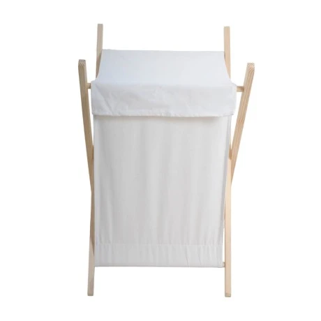 ΚΑΛΑΘΙ ΑΠΛΥΤΩΝ ΞΥΛΙΝΟ ΜΕ ΛΕΥΚΟ ΣΑΚΟ 55lt 42x42x70εκ. ANKOR