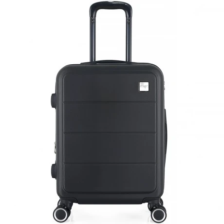 ΒΑΛΙΤΣΑ ΚΑΜΠΙΝΑΣ ANKOR ABS 37x27x55εκ. ΜΕ ΕΠΕΚΤΑΣΗ ΚΑΙ 4 ΡΟΔΕΣ ΜΑΥΡΗ
