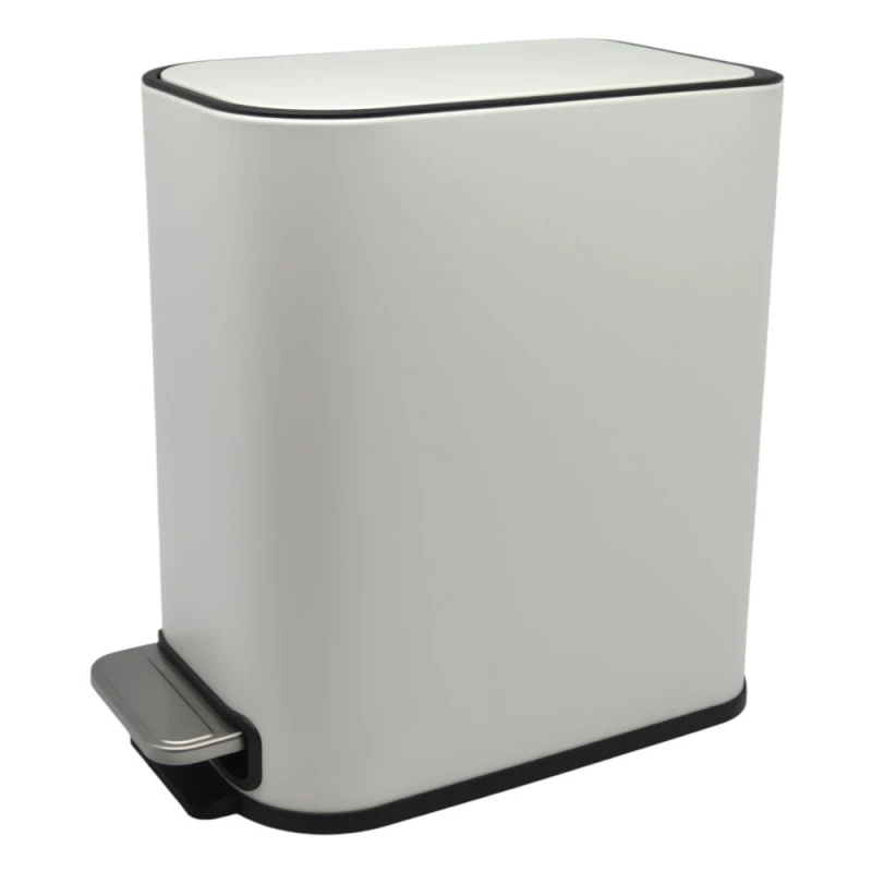 ΚΑΛΑΘΙ ΜΠΑΝΙΟΥ BELLO 5lt SOFT CLOSE SLIM  ΜΕΤΑΛΛΙΚΟ ΑΣΠΡΟ ΜΑΤ ANKOR
