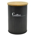 ΒΑΖΟ ΜΕΤΑΛΛΙΚΟ ΜΑΥΡΟ Coffee ΜΕ ΜΠΑΜΠΟΥ ΚΑΠΑΚΙ 9,5x9,5x13εκ.ANKOR
